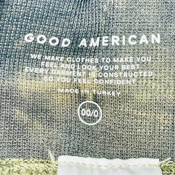 Good American leggings Tie Dye Essentials leggings Golden Olive new women size 0 - Picture 3 of 8